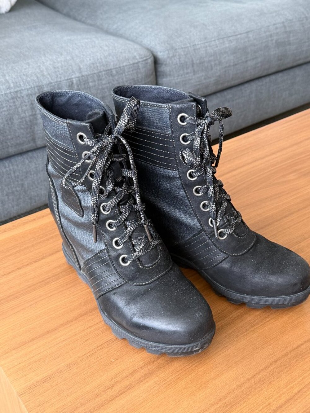 Sorel Lexie Wedge Boots - Black US9